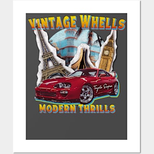 Vintage Wheels, Modern Thrills : Supra Car Posters and Art